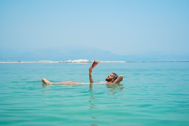 Dead Sea floating on water